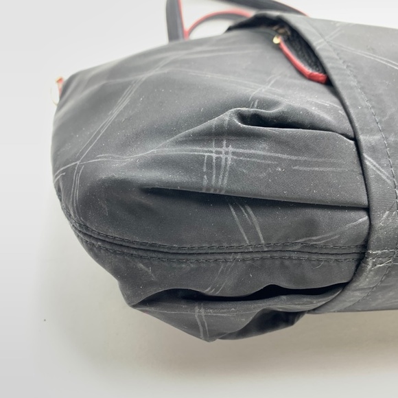 VERA BRADLEY Black Red Trim Handbag Tote Purse Lined Diamond Pattern Large Bag - Picture 2 of 16